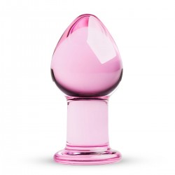 Рожева Пробка зі скла Gildo Pink Glass Buttplug No. 27