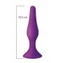 Анальная пробка на присоске MAI Attraction Toys №35 Фиолетовая 15,5/3,8 см