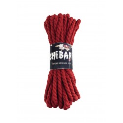 Бавовняна мотузка для Шибарі Feral Feelings Shibari Rope, 8 м Червона