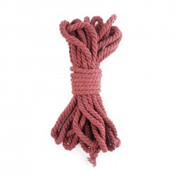 Бавовняна мотузка Art of Sex BDSM 8 метрів, 6 мм, Бургунд