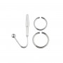 Уретральний стимулятор Sinner Gear Unbendable - Sperm Stopper Hollow Ring, 2 кільця (2,5 см та 3 см)