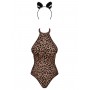 Еротичний костюм леопарда Obsessive Leocatia teddy леопардовий L/XL