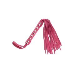 DS Fetish Leather flogger suede leather pink 50 см