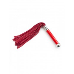 DS Fetish Leather flogger suede red 45 см