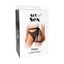 Гартер на ногу Art of Sex - Petra, натуральная кожа, размер XS-2XL, цвет Черный