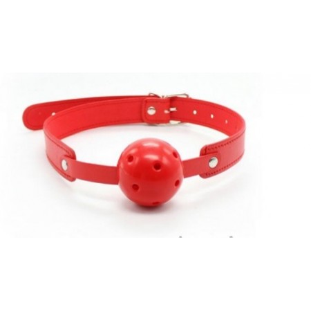 DS Fetish breathable ball gag red plastic