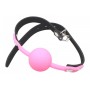 Силіконовий DS Fetish Silicone ball gag metal accesso pink
