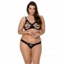 Комплект из экокожи Passion CELINE BIKINI black 6XL/7XL