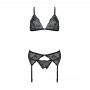 Комплект с открытым доступом Passion DELIENA SET black L/XL