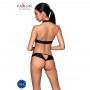 Комплект из экокожи Passion Malwia Set with Open Bra black XXL/XXXL