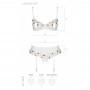 Сексуальный комплект с поясом для чулок Passion LOVELIA SET white L/XL