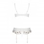 Сексуальный комплект с поясом для чулок Passion LOVELIA SET white L/XL