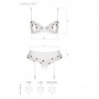 Сексуальний комплект з поясом для панчіх Passion LOVELIA SET white S/M