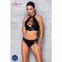 Комплект з еко-шкіри Passion Nancy Bikini black L/XL