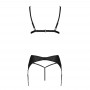 Комплект з екошкіри Passion Miley Set black L/XL