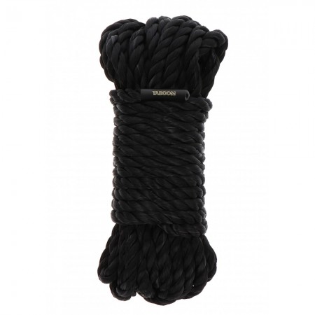 Бондажна мотузка Taboom Bondage Rope, 10 м х 7 мм, чорна