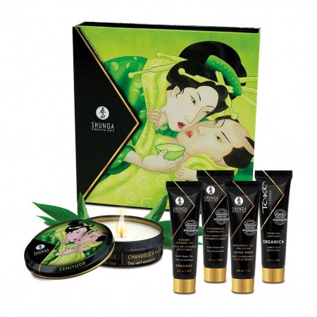 Подарочный набор Shunga GEISHAS SECRETS ORGANICA Exotic Green Tea: для шикарной ночи вдвоем