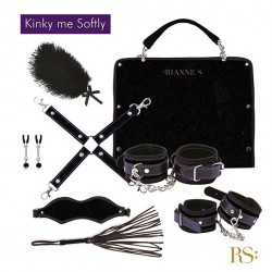 Подарочный набор для BDSM RIANNE S - Kinky Me Softly Черный: 8 предметов для удовольствия