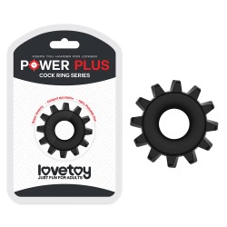 Ерекційне кільце LoveToy Power Plus Cockring 3 Чорне