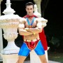 Мужской эротический костюм супермена JSY Готовый на всё Стив S/M Красный/Синий