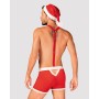 Мужской эротический костюм Санта-Клауса Obsessive Mr Claus красный 2XL/3XL