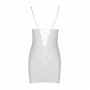 Сорочка з вирізами на грудях + стрінги Passion LOVELIA CHEMISE white L/XL