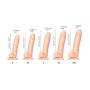 Реалістичний фалоімітатор Strap-On-Me Sliding Skin Realistic Dildo Vanille - XXL, ефект рухливої шкі