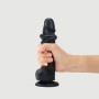 Реалистичный фаллоимитатор Strap-On-Me Sliding Skin Realistic Dildo Black - XXL, эффект подвижной кожи