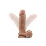 Фалоімітатор Blush З Подвійною Щільністю Au Naturel 9.5Inch Dildo Mocha Тілесний