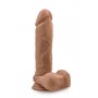 Фалоімітатор Blush З Подвійною Щільністю Au Naturel 9.5Inch Dildo Mocha Тілесний