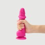 Реалистичный фаллоимитатор Strap-On-Me Sliding Skin Realistic Dildo Fuchsia - M, эффект подвижной кожи