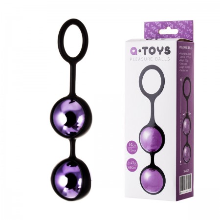 Вагинальные шарики Toyfa A-Toys 3,1 см Фиолетовые