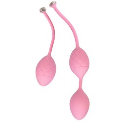 Роскошные вагинальные шарики PILLOW TALK Frisky с кристаллом Сваровски Розовые