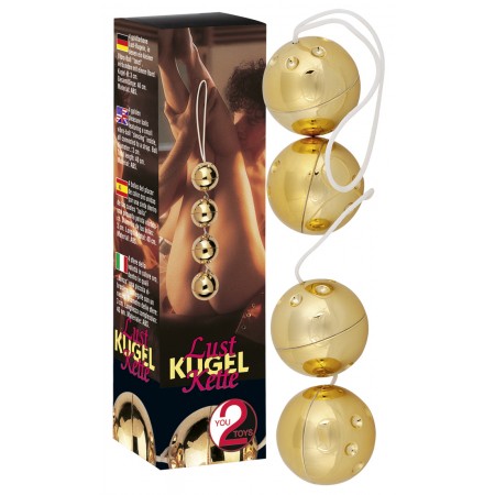 Вагінальні кульки You2Toys Orgasmuskugeln 4er-Set Золоті