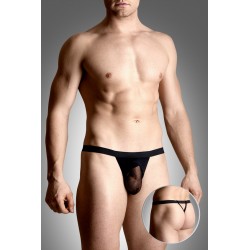 Чоловічі труси SoftLine Mens thongs 4494 Чорні M/L