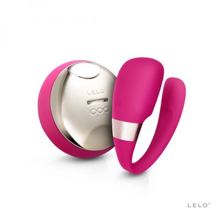 Вибратор для пар LELO Tiani 3 Cerise, 2 мотора, пульт ДУ