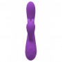 Вібратор-кролик Wooomy Gili-Gili Vibrator with Heat Purple, відросток з вушками, підігрів до 40°С