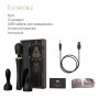 Вибромассажер с насадками Zalo — Kyro Wand Obsidian Black