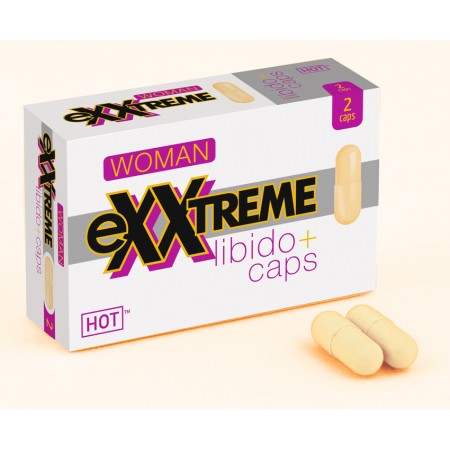 Капсулы для повышения либидо и желания для женщин Hot eXXtreme 2 шт в упаковке