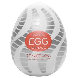 ЯйцеTenga Egg Tornado зі спірально-геометричним рельєфом