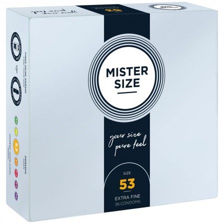 Mister Size – pure feel – 53 (36 condoms), толщина 0,05 мм