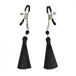 Затискач Art of Sex - Nipple clamps Black Tassels