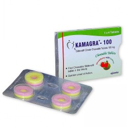 Таблетки для потенции Kamagra-100 клубничка и лимон 4 таблетки